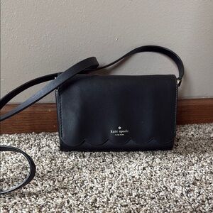 Kate Spade Black Leather Crossbody Bag